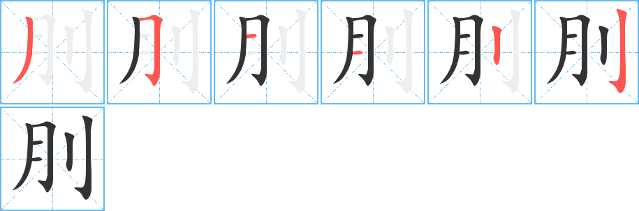 刖的筆順筆畫