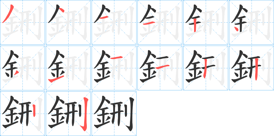 鉶的筆順筆畫