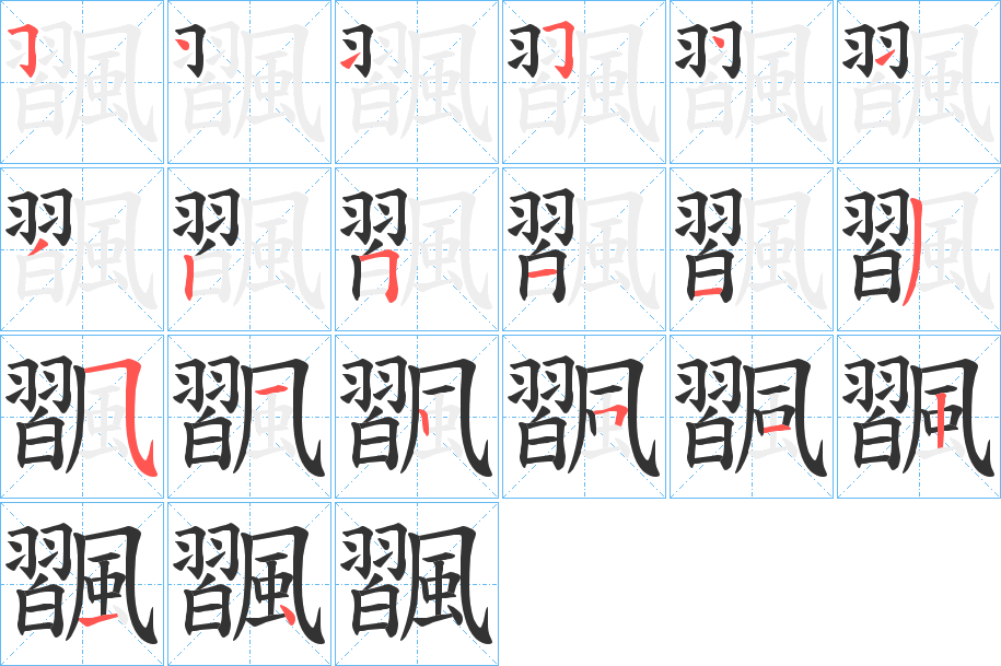 飁的筆順筆畫