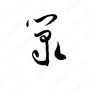 孫萬(wàn)民寫(xiě)的草字箓